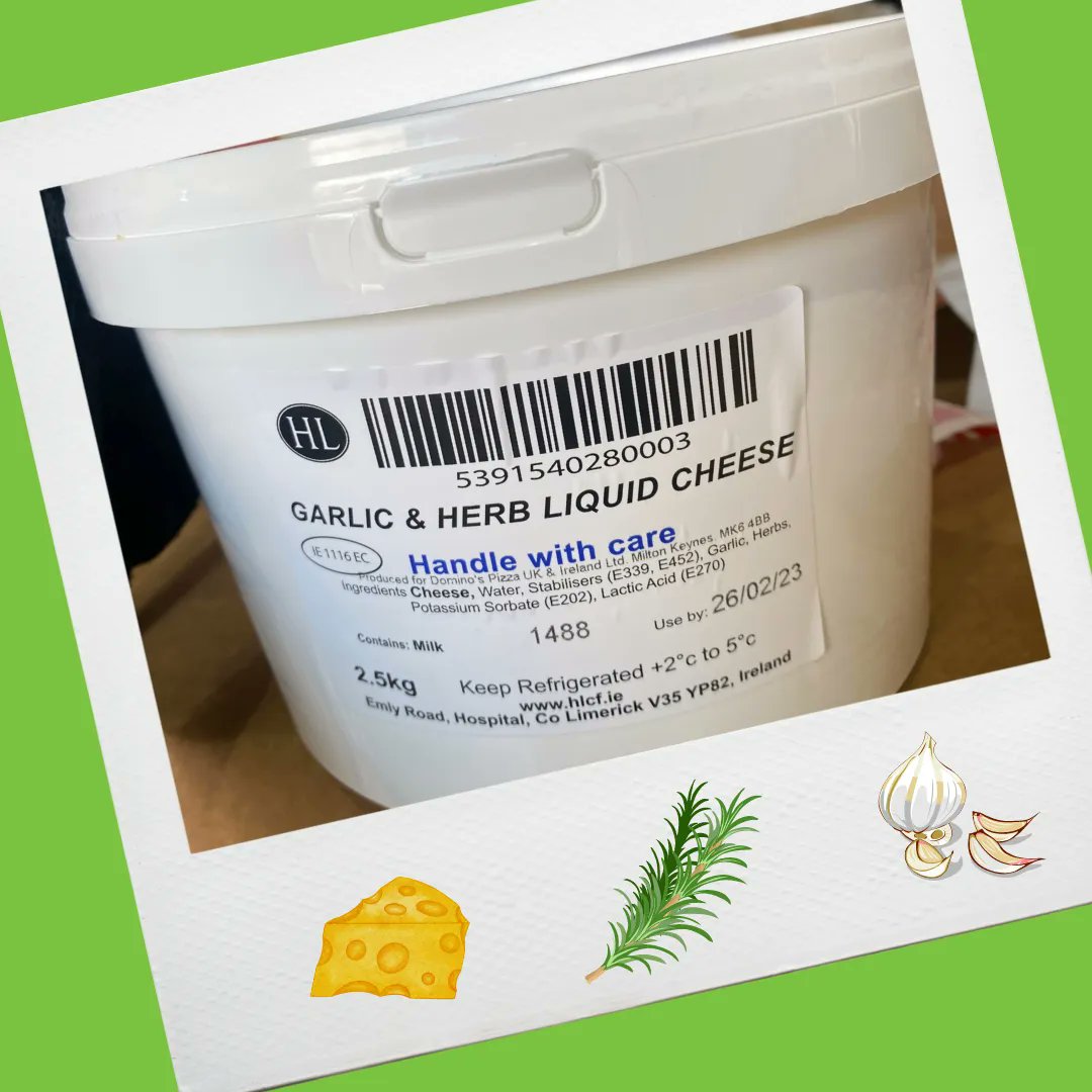 We had a real treat enter the warehouse recently! This Garlic &amp; Herb Liquid Cheese is amazing- it could be used in pies, pasta dishes, as a dip or even as a pizza topping.