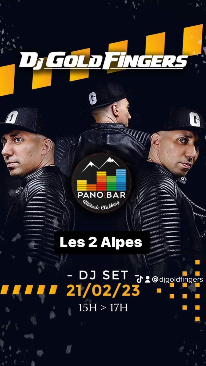 GOLDFINGERSDJ's tweet photo. 🚨Ce mardi 21-02 je vous donne rdv au PANO BAR - LES 2 ALPES des 15 h #panobar #les2alpes #dj #djgoldfingers #rap #rnb #trap #afrobeat #winter #tour #snow #ski #snowboard https://t.co/HWlEv1CRRS