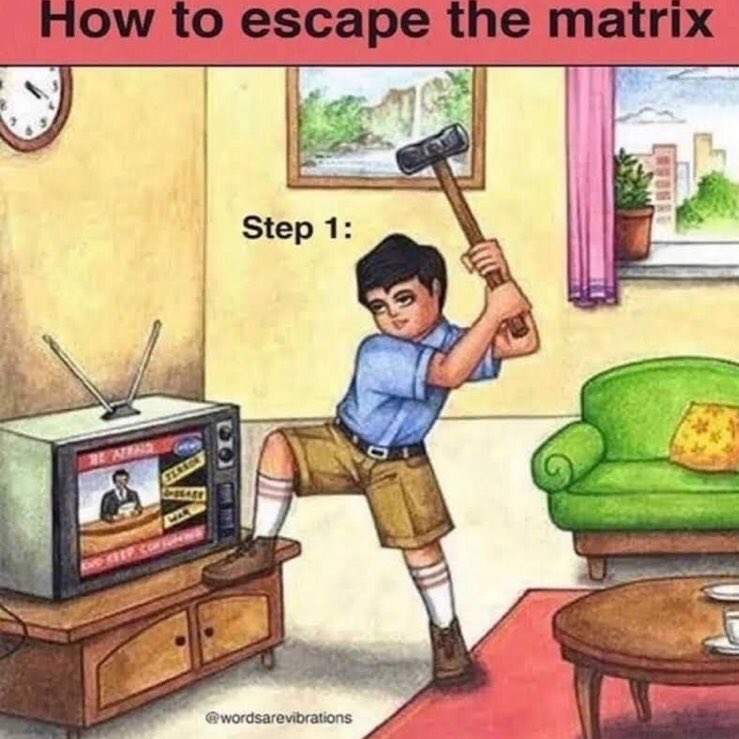 _KasiaWojcik_'s tweet image. #matrix #escapematrix #breakfree #truth #turnitoff #media #tv #television #freedom #autheticity #personalpower #letitgo