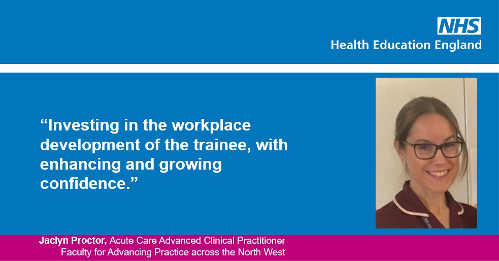 NHSHEE_NWest's tweet photo. @JaclynC_7 highlights an outcome of her engagement project to "explore the challenges that trainee ACPs within Medicine across the North West encounter during their training." and to identify key quality improvements.​ 🙌 

#AdvancingPractice #TPD #betterpractice https://t.co/fggISQOW6U