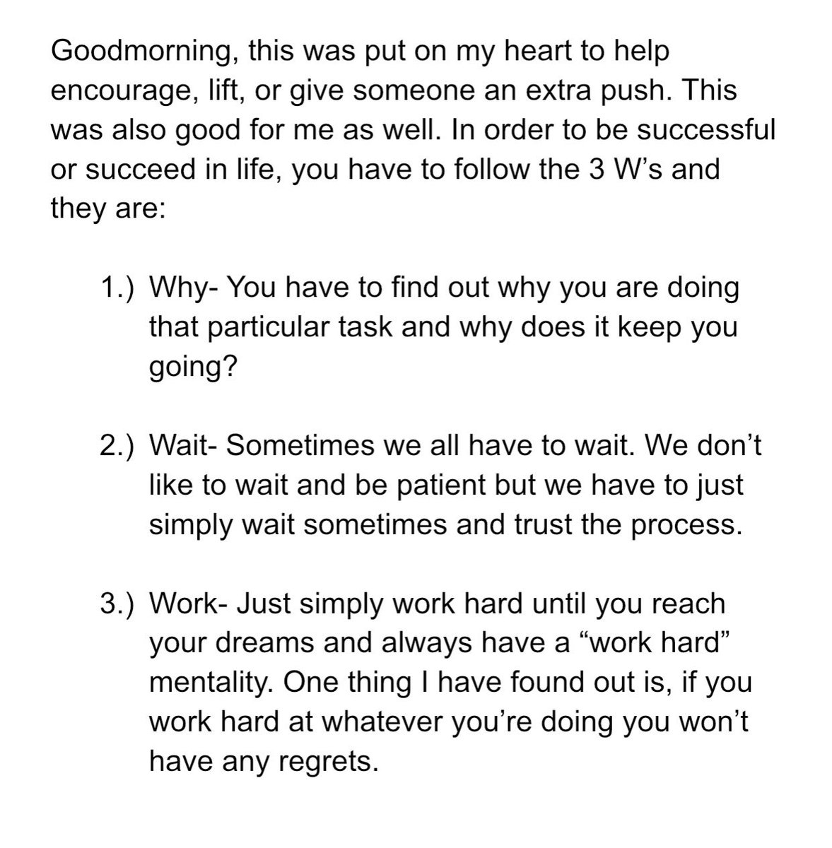 Goodmorning, please take the time to read this. I hope it helps you. It was put on my heart this morning, so I had to share.