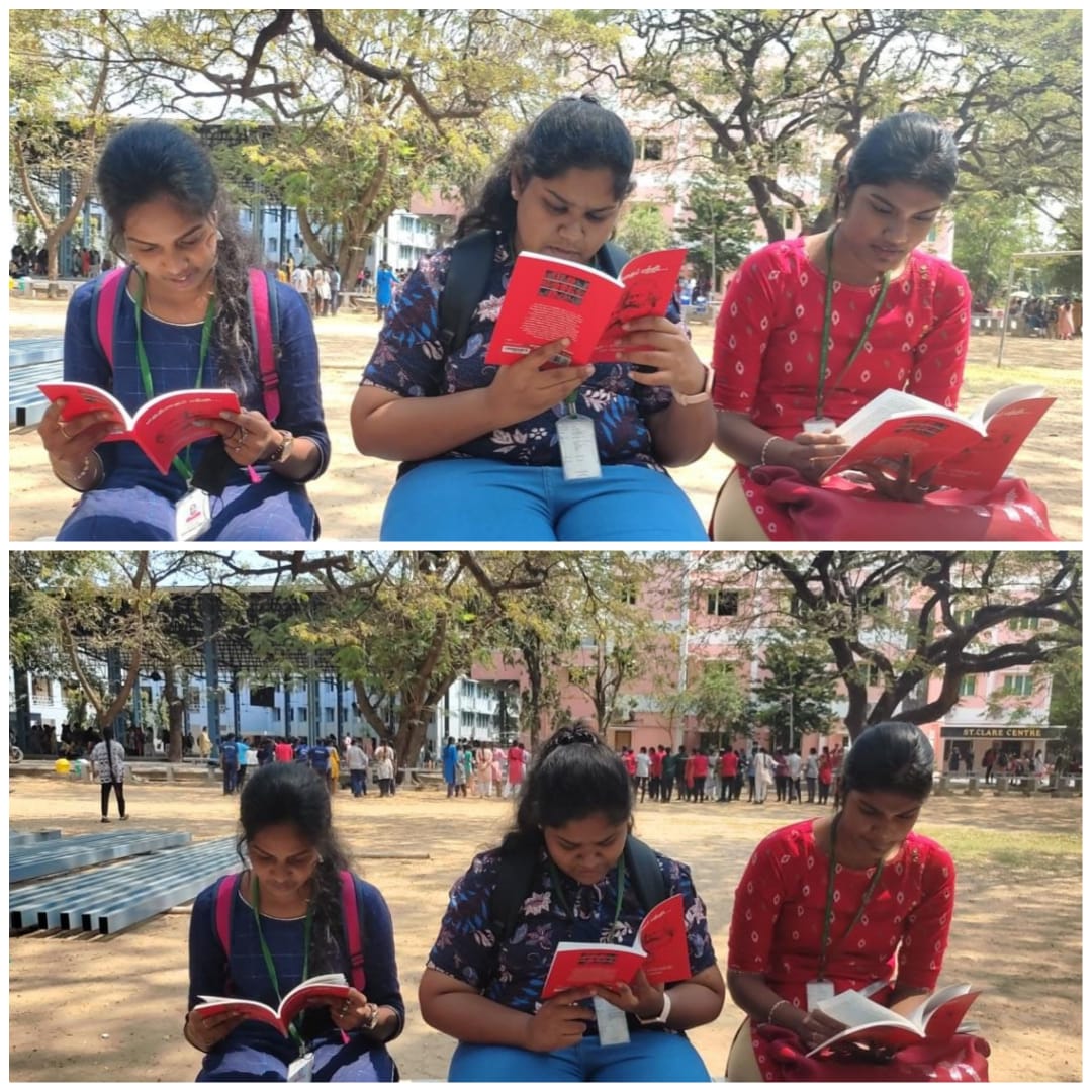 Mirdhula7's tweet image. இன்று SMC கல்லூரியில் மதத்தைப் பற்றி மார்க்ஸ் ஏங்கல்ஸ் எழுதிய புத்தக வாசிப்பு இன்று நடைபெற்றது.
@gavastk @CentralSfi
#175thyearsofthecommunismanifesto #RedBookDay #StudyStruggle 
#SFI #SFItamilnadu #sficec