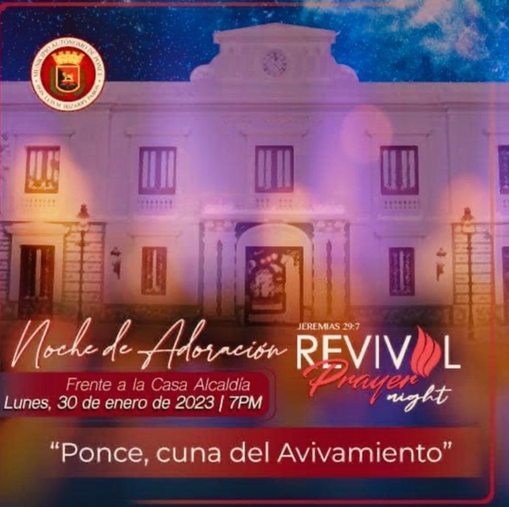 GracielaRodzMar's tweet photo. Si al Alcalde de Ponce se distancia de las expresiones de su esposa, ¿qué explicación tiene para el uso constante del logo del municipio en actividades de avivamiento religioso? ¿O es que nadie le cuestiona? @IrizarryPabon https://t.co/bmlNEoNb2B