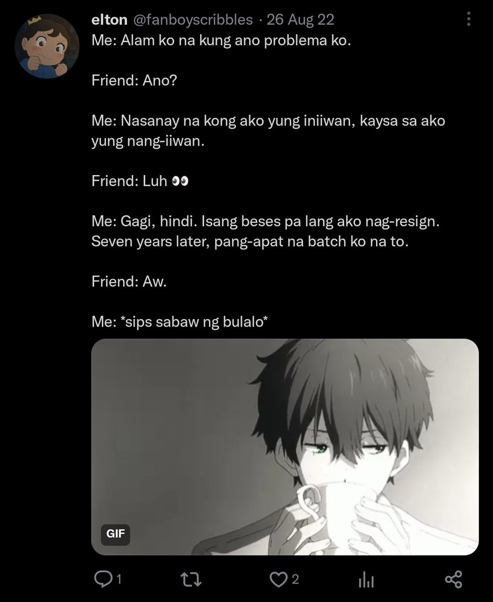 fanboyscribbles's tweet image. If counted ang platonic rels, yung Tags trip. Nareject ng KR embassy non. Sayang leave so nilibre ko si bes. Nag heart to heart kami habang humihigop ng mainit na bulalo at nakikipaglaro ng taguan ang Taal. Daming realizations non. I guess that was the IDILY moment. #TimeCheck