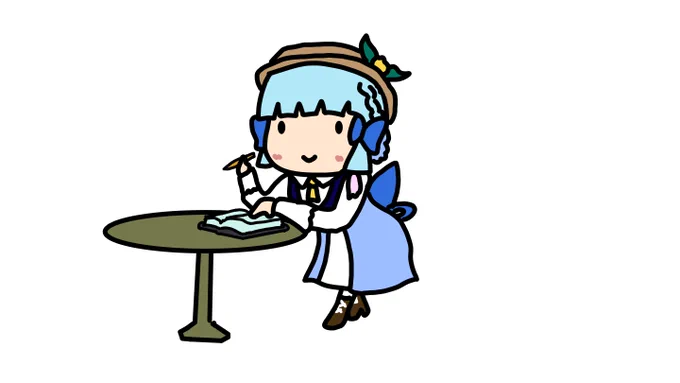 原神の神里綾華の新衣装(多分) 