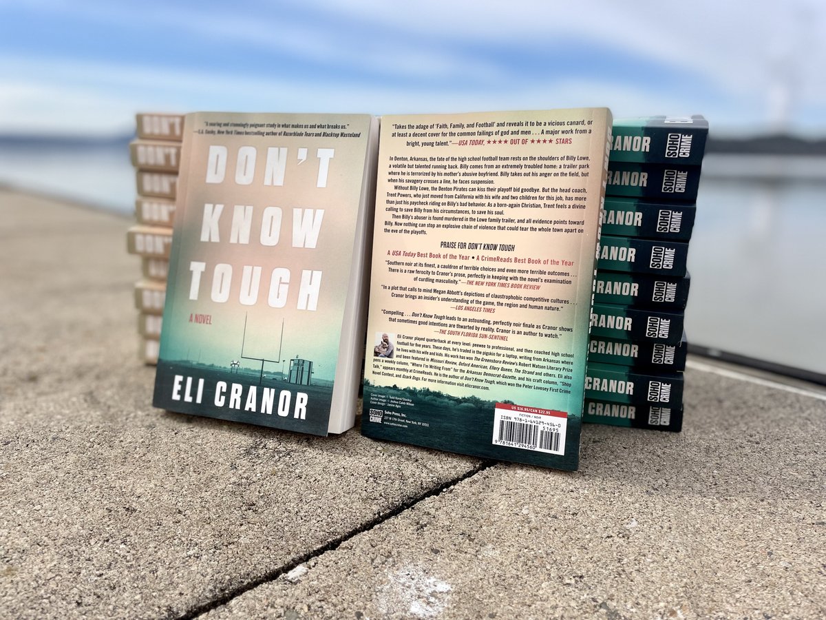 elicranor's tweet photo. DON’T KNOW TOUGH paperback hits shelves today

six years ago, I printed off the first draft 

so damn cool to see those same pages make it all this way

big thanks, as always, to @soho_press @julietgrames @bronwenh @davidhalesmith and Peter Lovesey 🖤

https://t.co/3Qf4UQu025 https://t.co/vE0EsUTyYC