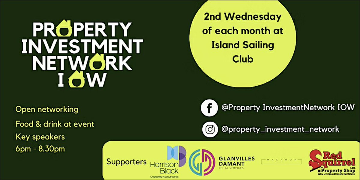 We are proud to sponsor such a great event in conjunction with our good friends <a href="/RedSquirrelPS/">Red Squirrel</a>. Book your space now for the next event! Being held on the 8th of March at the Island Sailing Club. Event starts from 6pm.

eventbrite.com/e/property-inv…