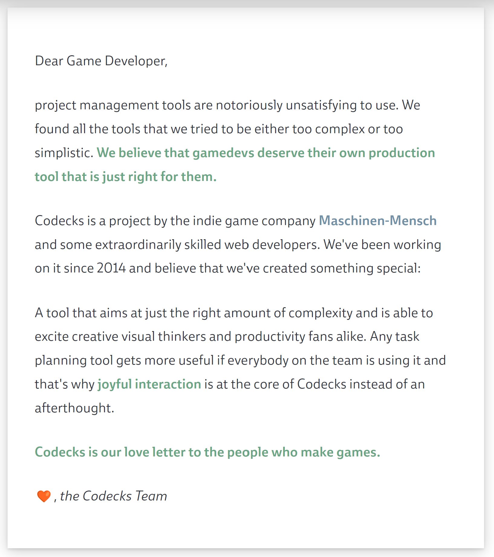 Playful Project Management for Game Development - Codecks