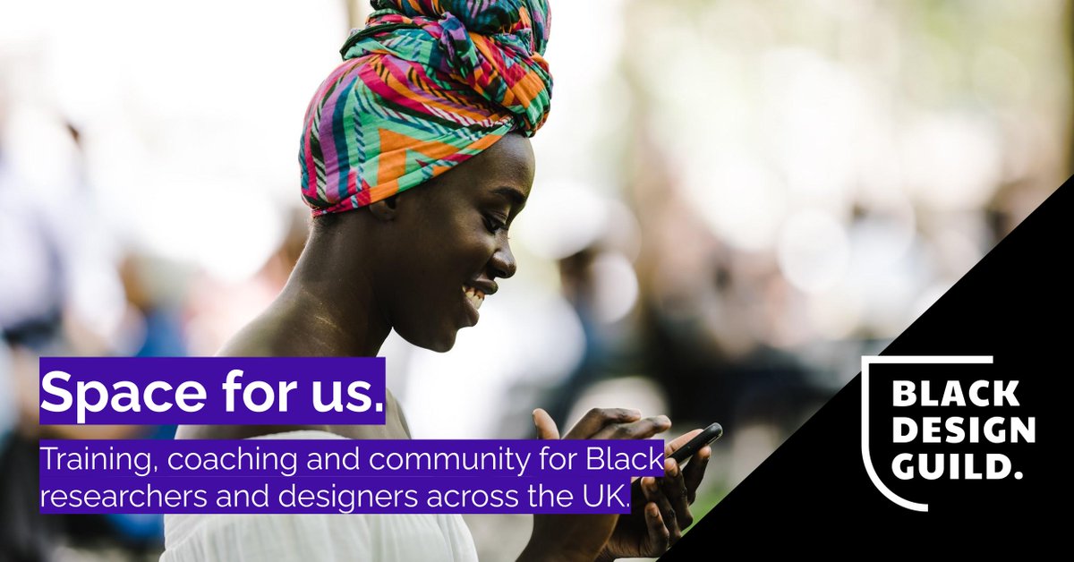 How Black Design Guild helps junior-mid level Black designers and researchers to thrive:

 🙌🏾Retreat
 🙌🏾 Coaching
 🙌🏾Healing + Learning
 🙌🏾Community

Find out more: bit.ly/3YgzCUr

#designthinking #blackdesigners #blackresearchers #design #research #learning