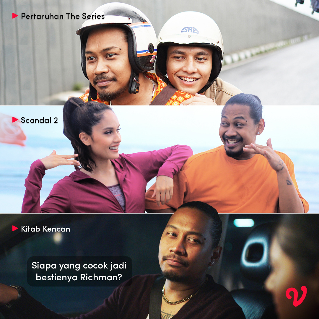 vidio's tweet photo. Bestienya @abduladul di Pertaruhan sama Scandal 2 udah oke nih, kalo di Kitab Kencan cocoknya bestie-an sama siapa yaa?? π€
#SemuaAdaDiVidio #VidioOriginals #Pertaruhan #Scandal2 #KitabKencan https://t.co/2BlFNSQnR6
