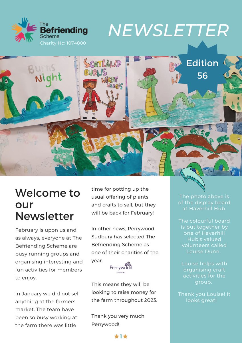 Pop us an email 📧 if you would like a copy of our latest newsletter for February 🗞️