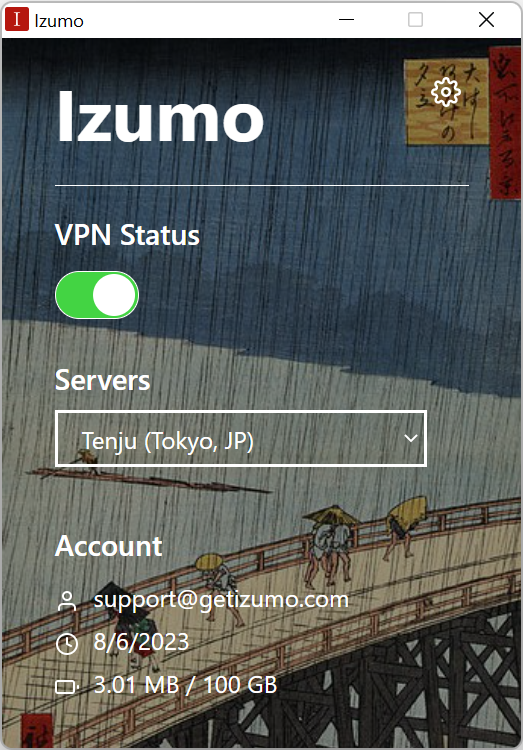 getizumo's tweet photo. Izumo Mac/Windows apps updated with Naiveproxy &amp; v2ray support!

Izumo is probably the first and only VPN provider that simultaneously supports Outline (Shadowsocks), Naiveproxy and v2ray across mobile and desktop devices.

https://t.co/t4BbrS8niF https://t.co/bxSqhb9k86