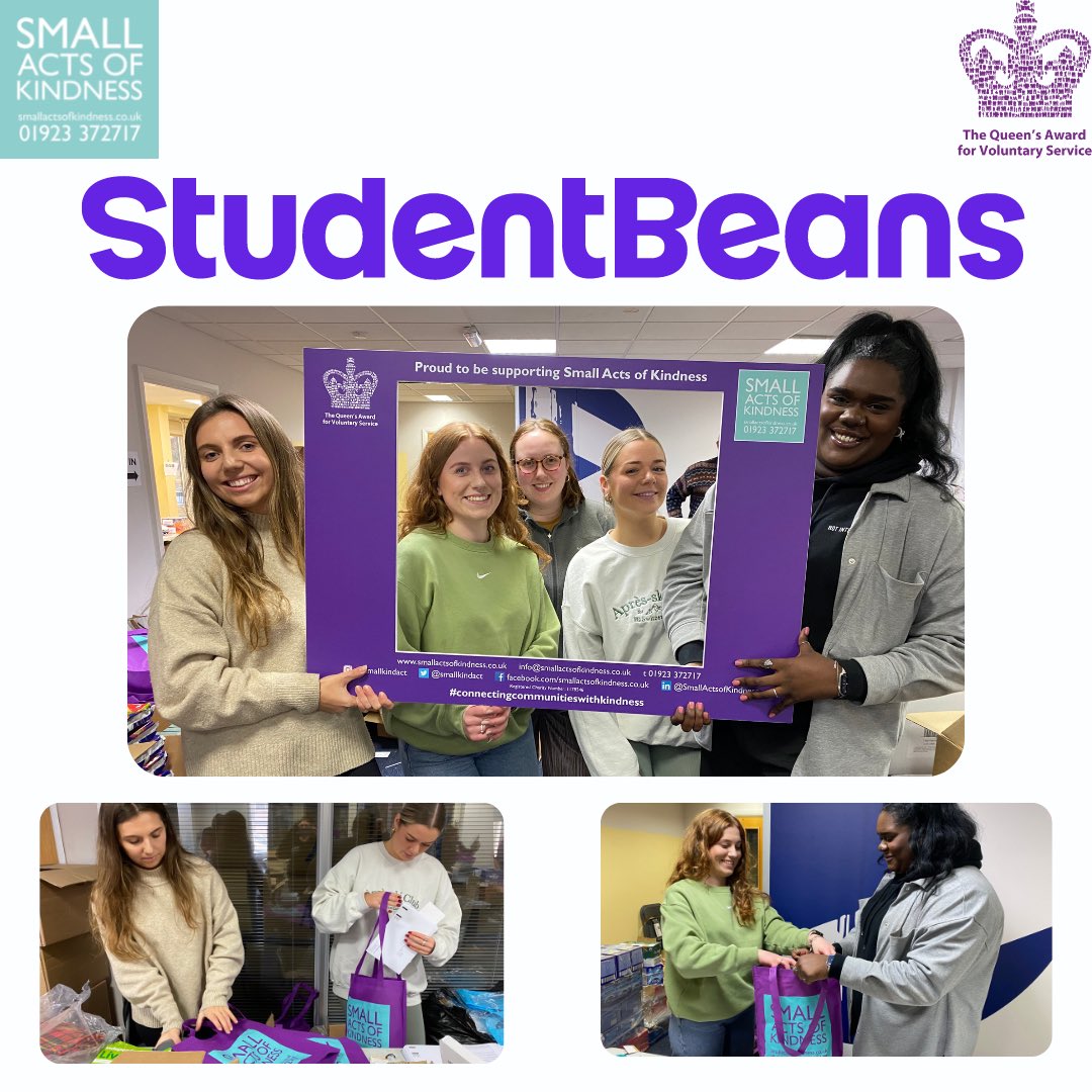 Thank you so much to the lovely team from @studentbeans who joined us to help pack our gift bags! We hope you had an enjoyable time & look forward to welcoming you again 💜 #connectingcommunitieswithkindness #kindnessmatters #volunteersmakeadifference #corporatepartnerships