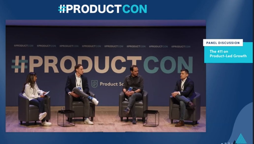 e11yne's tweet photo. Biggest temptations in #ProductledGrowth discussed by the panel at #ProductCon in London today:
- Be lost in the product instead of focusing on users,
- Internal bias &amp; need of control,
- PMs get carried away by the product &amp; forgetting the ecosystem that customers lives in https://t.co/2mp7O4lnL4