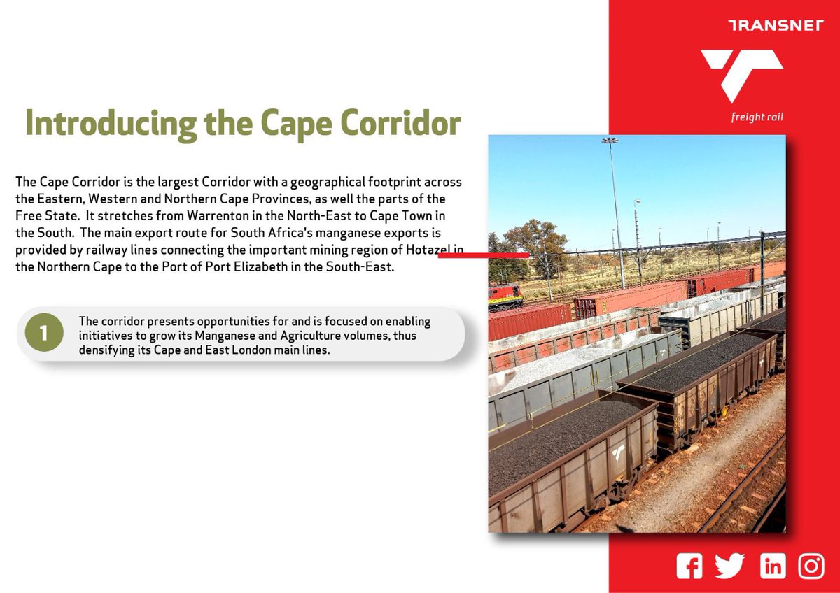 Freight Rail on Twitter "The Cape Corridor is known to be