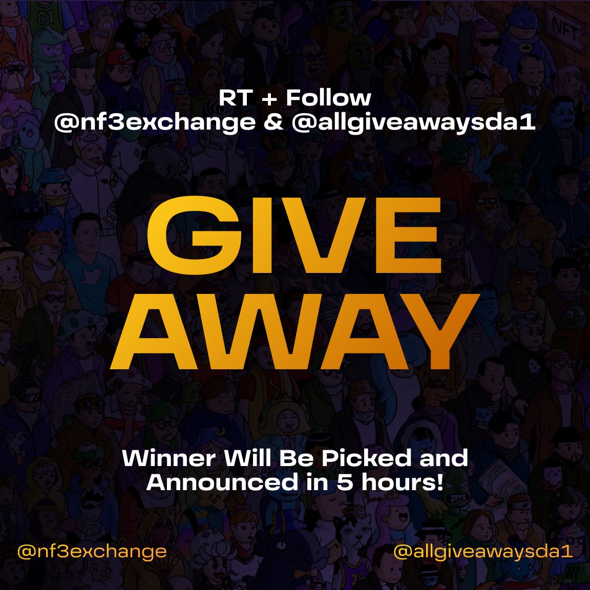 🎁#Giveaway 🎁

⚡ FLASH ⚡

🏆 0.1 $SOL 🔥

 RT + Follow <a href="/nf3exchange/">NF3 | NFT Swaps & OTC Platform</a>

⏰300 Mins🏃🔥

#NFTs #SolanaGiveaways #SolNFTs