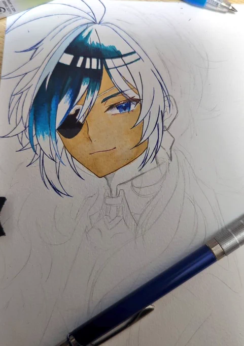 普段のおらはラフ描きながら線画しながら色塗ってる完成した線画は滅多にない 