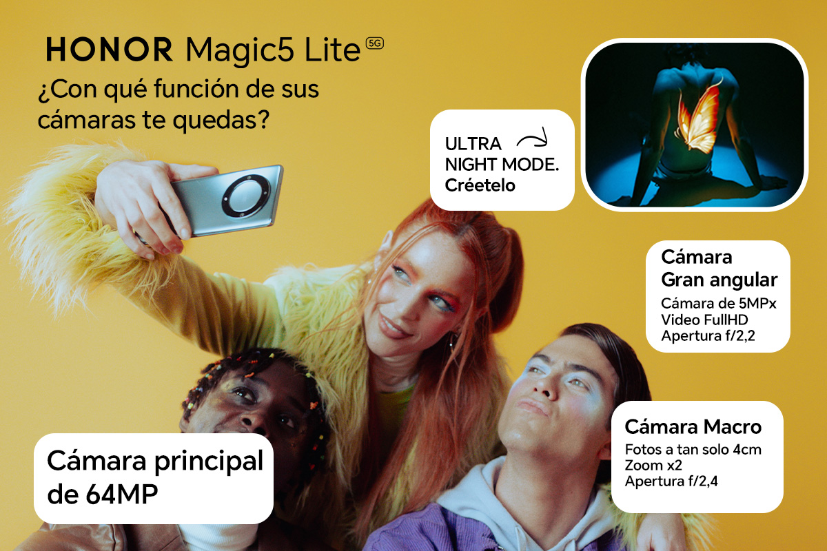 Honor_ES's tweet photo. 🎁 SORTEAZO 📱 #HONORMagic5 Lite

¿QUÉ FUNCIÓN DE LAS 📸 📸 📸  DE HONOR Magic5 Lite TE QUEDAS?

🔄Haz RT y...

👇Comenta en 3 ó + tweets las que + te gustan con #HONORMagic5 

1. Lente Principal 64MP
2. Modo Ultra Noche
3. ULTRA GRAN ANGULAR
4. Macro
5. Selfie 16MP https://t.co/lUvKlaZQ88