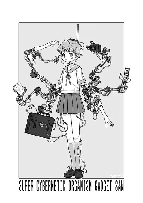 昔描いたメカバレちゃん 
