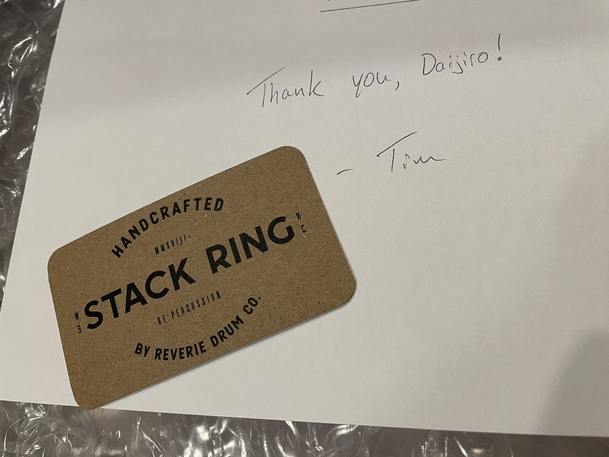 YaginoDiary's tweet image. そして今日海外から買ったのが届いた😍😍😍開封するのにニヤニヤでした🤩🤩🤩早くスタジオ入りたい！！！

#stackring
#reveriedrum