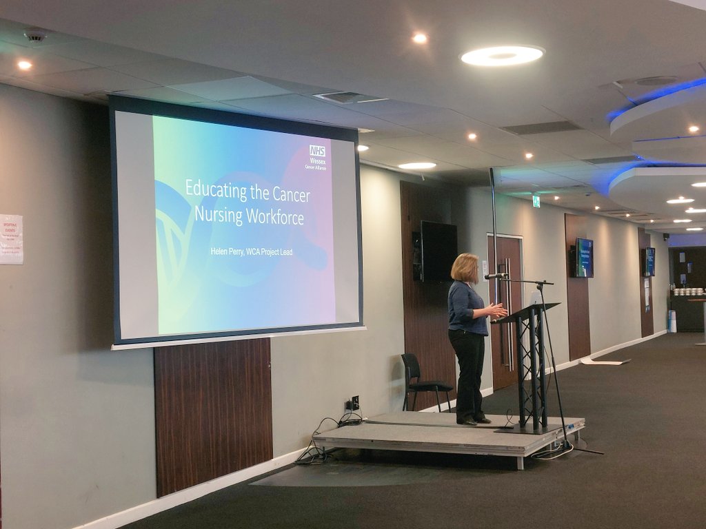 NHS_WCA's tweet photo. Helen Perry provides an overview of her work on Educating the Cancer Nursing Workforce. After lunch, we will be facilitating discussions around shaping the oncology workforce.
A huge thank you to all our speakers this morning! #WCAWorkforce #Conference https://t.co/B5DOUFC2BL