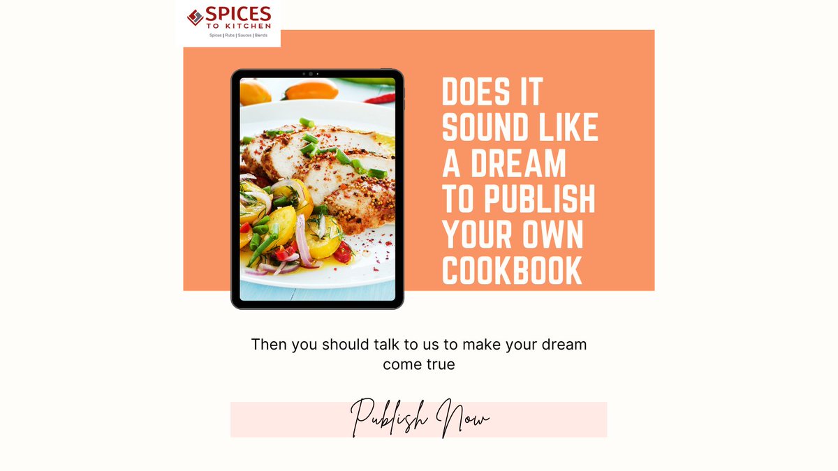 spicestokitchen's tweet photo. Publishing a cookbook is easy. Yes, you heard that right! Contact us and we will let you know all the secrets. 
#publishing #cookbook #recipe #blend #recipe #spices #spicestokitchen https://t.co/dPMjXuHWA6