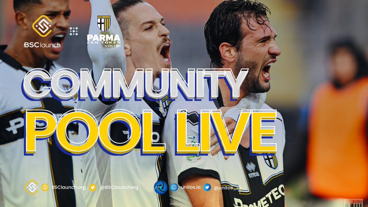BSClaunchorg's tweet photo. Are you ready for $PARMA IDO round 2? We are delighted to announce that the Community Pool is now officially open. 🍿

➡️ Participate here: https://t.co/zpbNLIf0Lz

#BSClaunch #ParmaCalcio1913 https://t.co/gPEkkABPd5