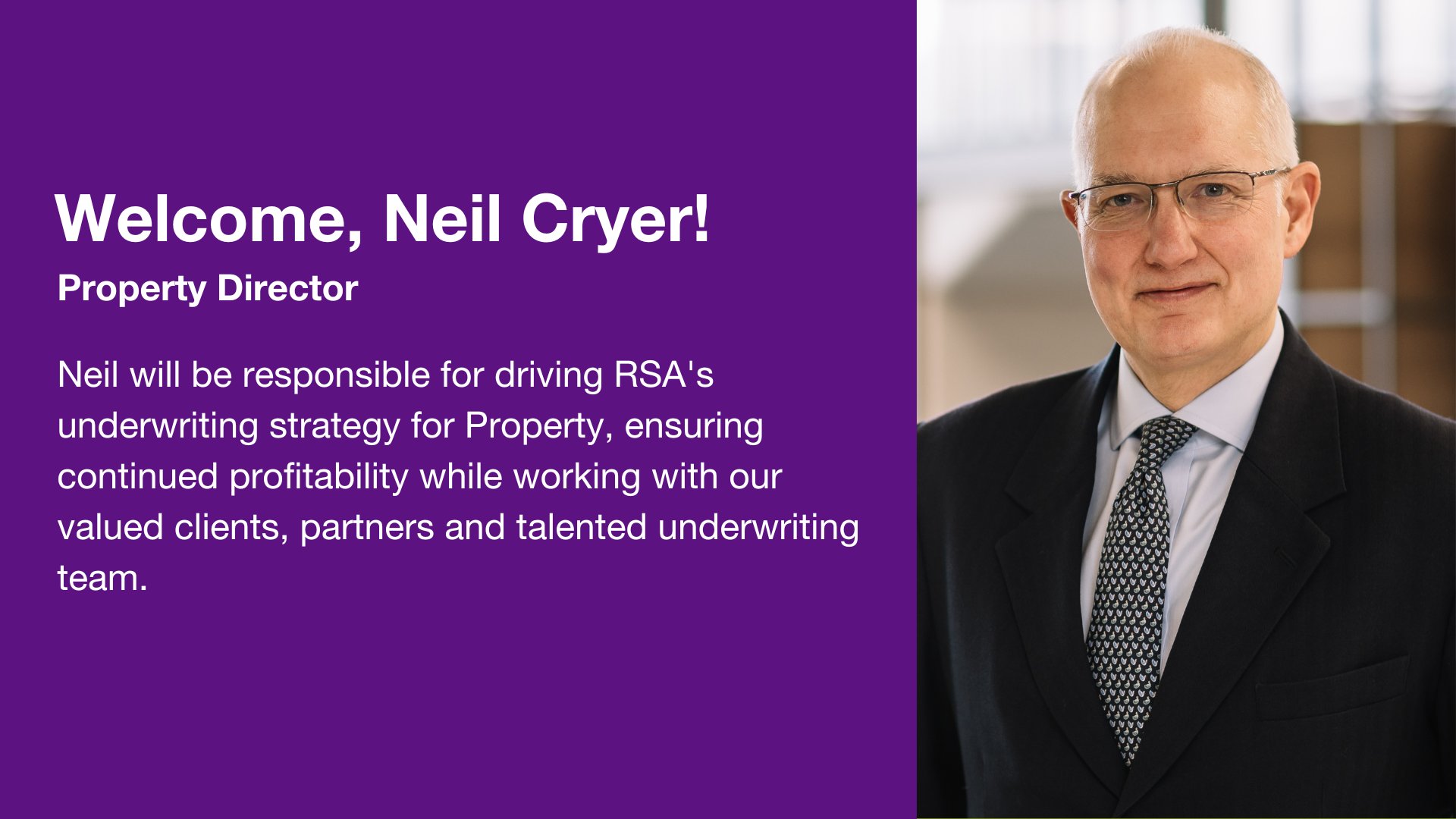 RSA Insurance Group on Twitter "We’re delighted to Neil Cryer