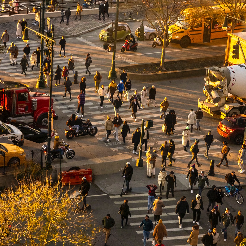Out the Window of the Standard Hotel, detail of a larger composition. This where I stayed to photograph a cover I did for New York Magazine. The High Line is on the other side of the building.