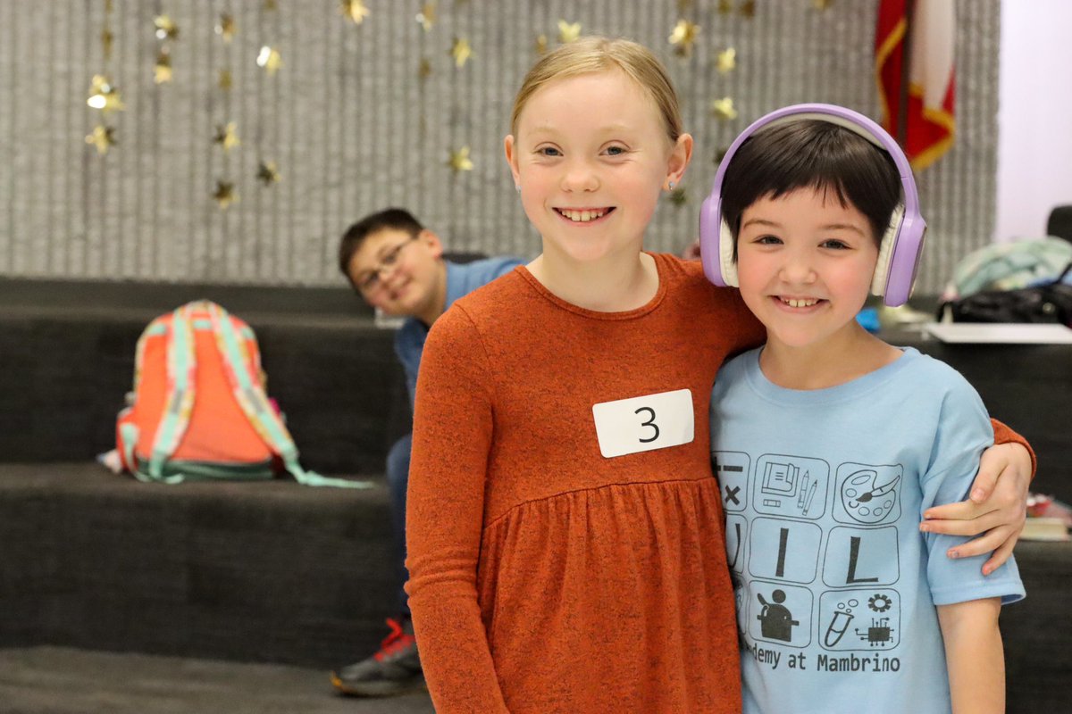 Wrenley Wynn (pictured left) from STEAM Academy won 5th place in Oral Reading at UIL meet.

Behind her (literally in the photo &amp; figuratively at the meet) was Evan Turner in 6th place, also from STEAM Academy. 

All results at granburyisd.org/news.

#PirateFamily