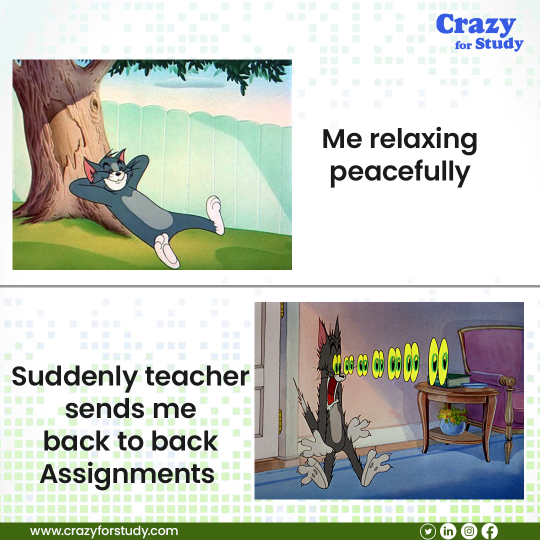 CrazyForStudy1's tweet image. you got scared from assignments, REALLY
You just relax buddy....we take care of your 
assignments.
.
.
.
for more info -  *CLICK ON LINK*
 crazyforstudy.com
.
.
.
.
#meme #tom #mementom  #addictedtomemes #memevids #tuesdayvibe #Memes #funny #help #AcademicTwitter #USA