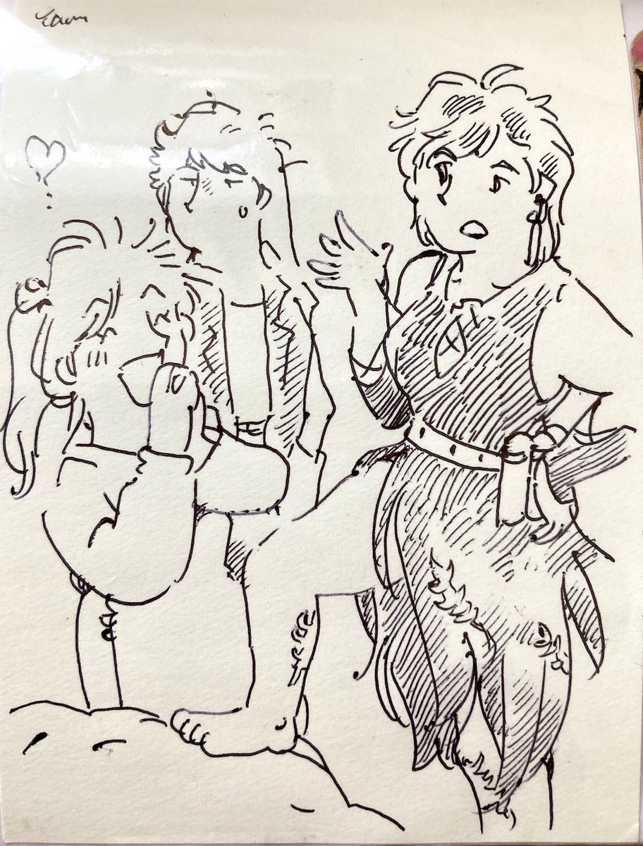 掲載許可をいただいたので自慢です!
やまこさん@yamako_love_cat より、アザミさん&なかよしおねえさんたちを付箋に描いていただきました✨
ありがとうございます🙏🏻😭
アザミさんにキャ〜💕っとなってるナツコさんを見る…
マコさんの…この…
表情よ…
なんか申し訳ない…ww