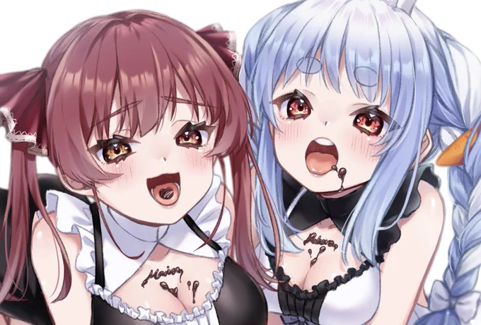 美味しいチョコレートくだた〜い #マリンのお宝  #ぺこらーと #宝鐘マリン  #兎田ぺこら 
