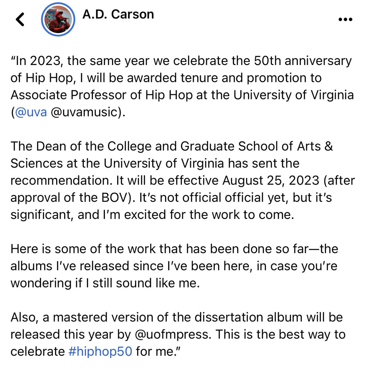 A.D. Carson, Ph.D. tweet media