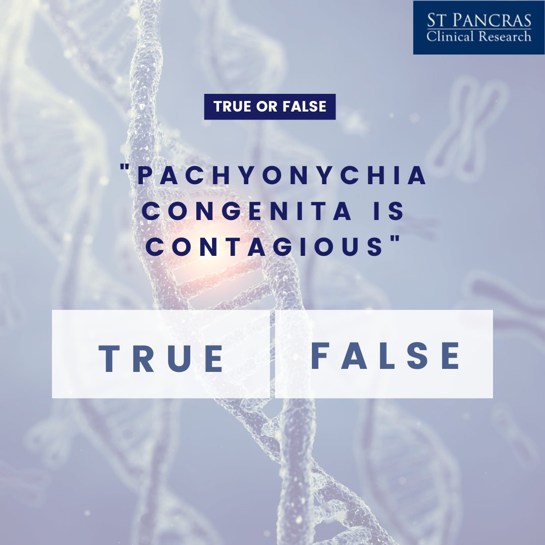 False!

Pachyonychia Congenita is a genetic condition which is inherited from parents or due to a gene mutation. 

It is not possible to catch Pachyonychia Congenita from a person who has this condition. 

#PCProject 
#PachyonychiaCongenita 
#PainfulCalluses #MedicalDiagnosis