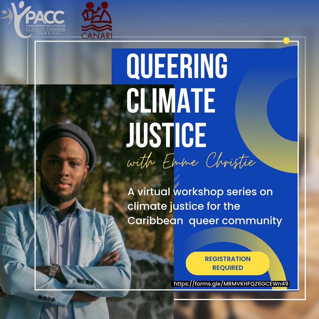 Climate change is not gender neutral and gender is not a binary construct. In this virtual workshop series Emme Christie looks at #climate impacts on the #Caribbean queer community &amp; how LBGTQ+ rights connect to struggles for #climatejustice