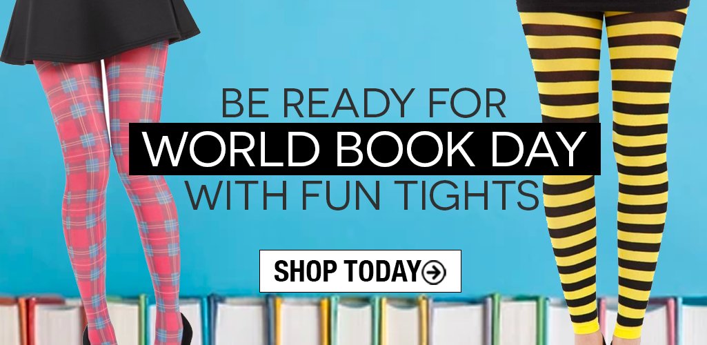 TightsTights's tweet photo. With World Book Day fast approaching choose from our range of fun and quirky tights to complete your outfits 📘📚
https://t.co/nBgrNurnl1
#WorldBookDay #WorldBookDay2023 #funtights #funoutfits #hosiery #tights #socks #stripedtights https://t.co/s8PxZ7C4OZ