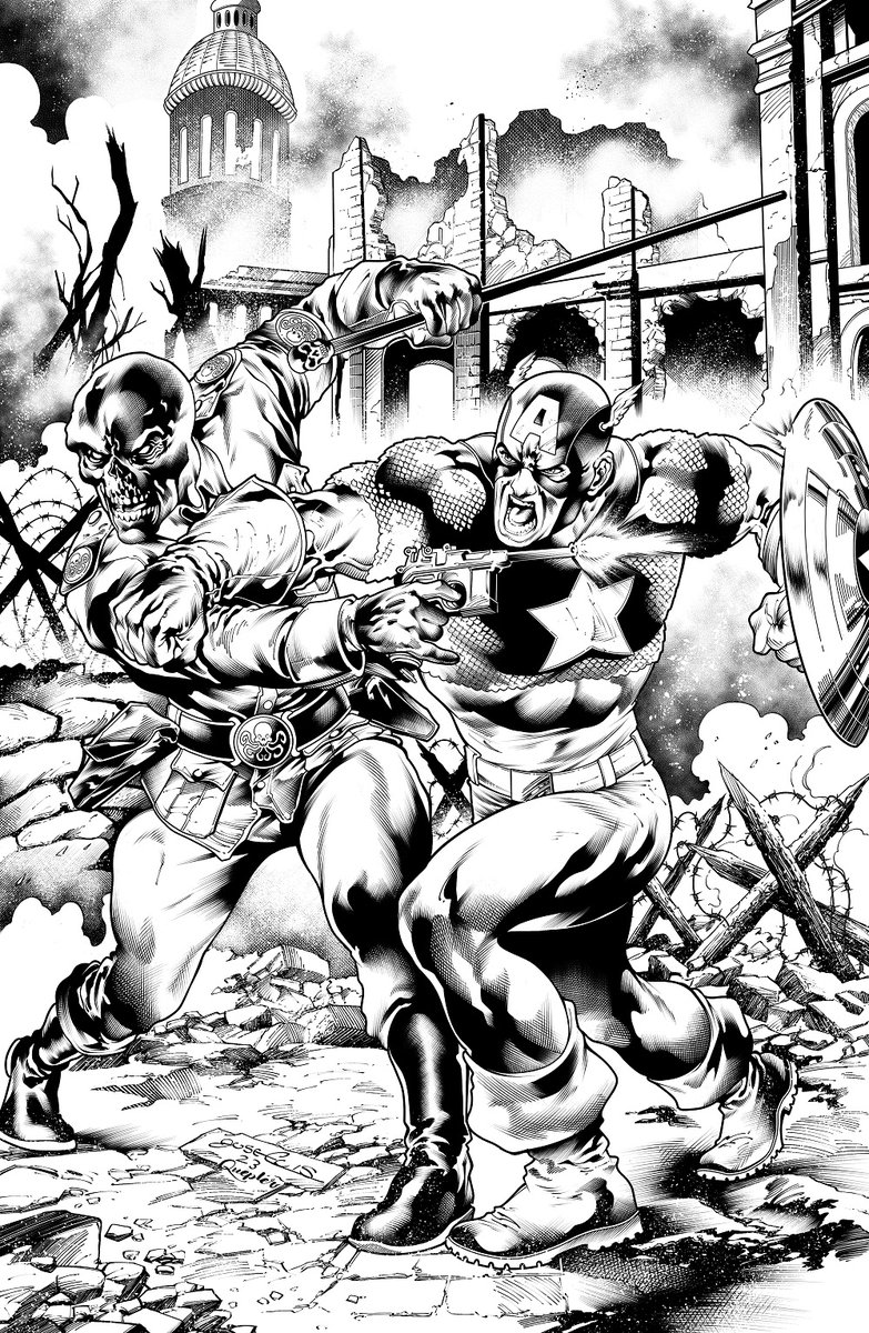 QueplerP's tweet image. CAPTAIN AMERICA VS RED SKULL

Amazing pencils by José Luís with my inks! I had a lot of fun with this one.

#comics #inks #avengers #marvel #captainamerica #redskull #inkingcomics #makingcomics #art