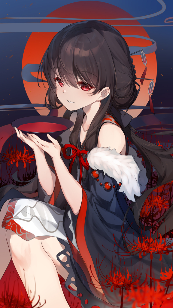 Spider Lily [Original] (1200x2133)" Post: https://t.co/3CybNPomJU  #wallpaper #anime #animewallpaper