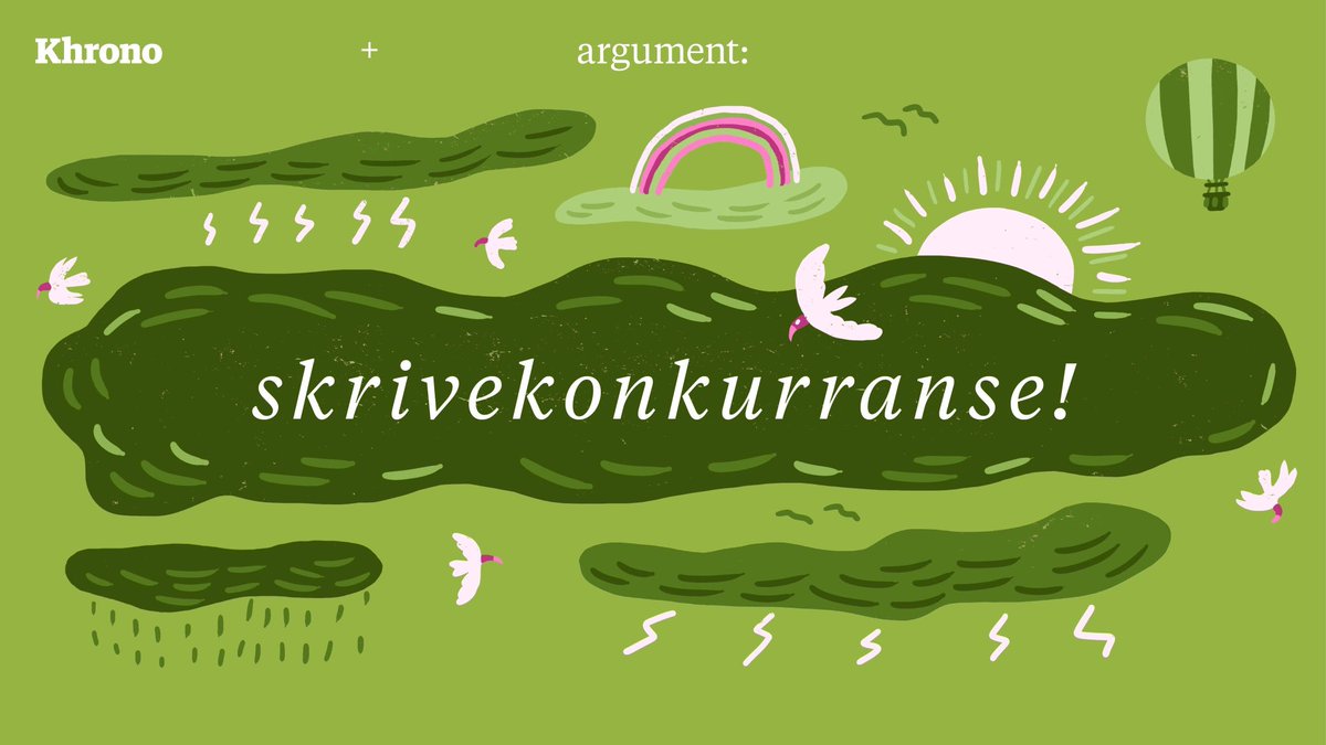 Khrono og studenttidsskriftet Argument arrangerer skrivekonkurranse for alle studenter i Norge på bachelor- og masternivå. Temaet for skrivekonkurransen er håp.
Les mer på argumentnett.no/skrivekonkurra….
#håp #skrivekonkurranse