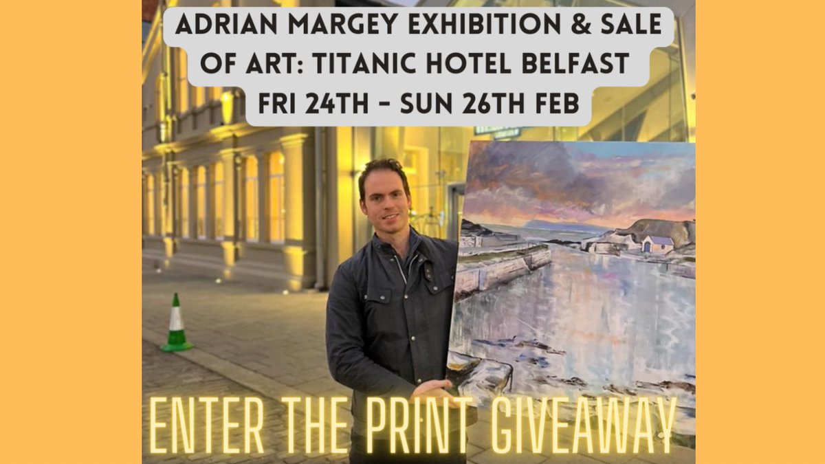 ✨SOCIAL MEDIA GIVEAWAY: LIMITED EDITION PRINT✨ running across my socials to celebrate this weekend’s Solo Exhibition at <a href="/TitanicHotelBel/">Titanic Hotel Belfast</a>: Fri 24th - Sun 26th Feb. ✨LIKE’ &amp; ‘RETWEET’ to be in with a chance of winning. Winner to be picked @ random on Friday 24th Feb. #Goodluck