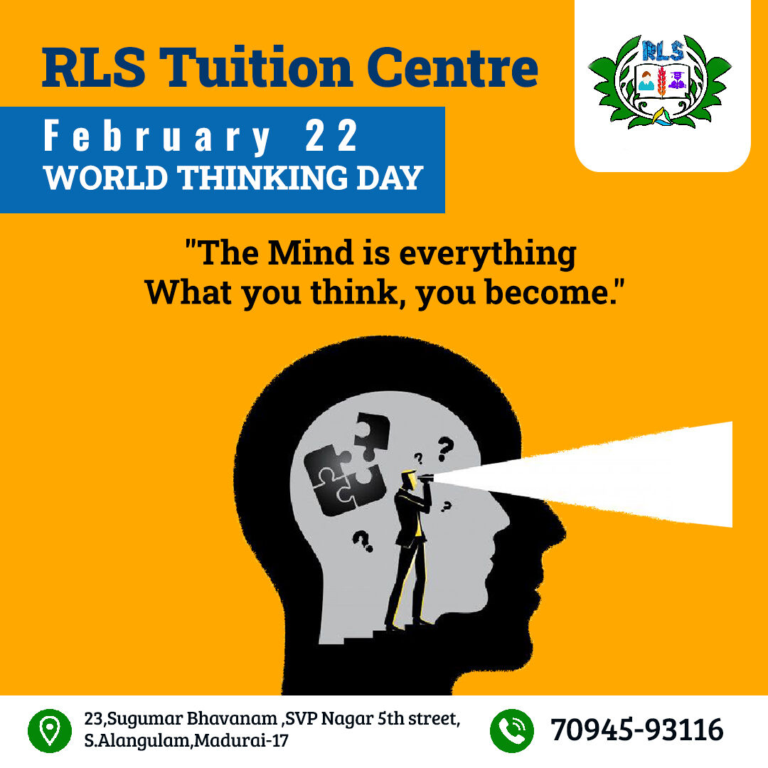 rlstuitionmdu's tweet image. World Thinking Day!

#worldthinkingday #thinkingday #rlstuitioncenter #rlssugumar