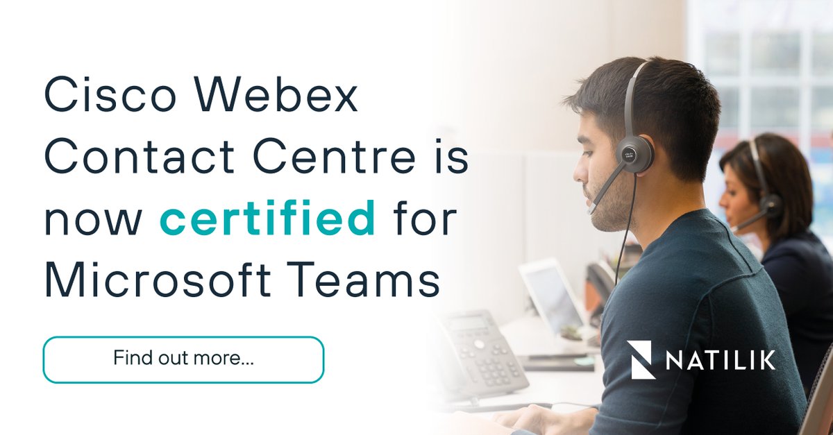 It's official, <a href="/Webex/">Webex</a> Contact Centre is now certified for <a href="/Microsoft/">Microsoft</a> Teams 🥳🙌 Discover how this exciting development can improve knowledge sharing and enhance your #customerengagement in our latest blog. >>> 

bddy.me/3xHH0N5