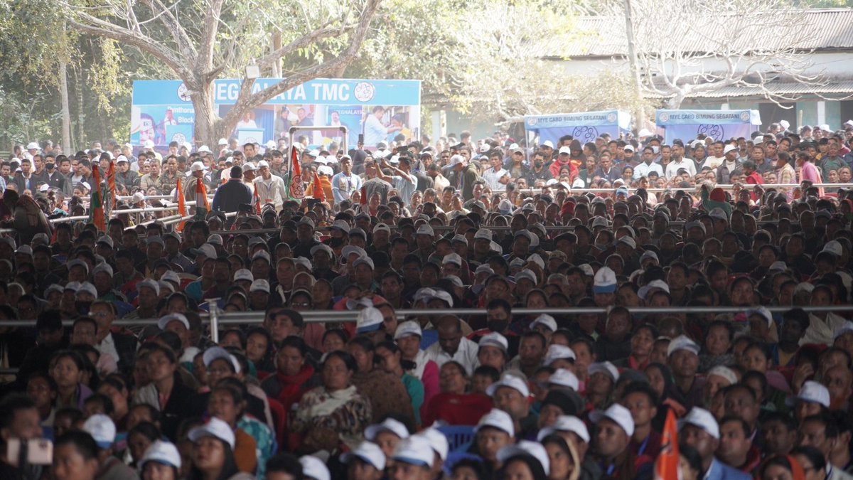 sadhiaaitc's tweet photo. Under the able leadership of Hon’ble Chairperson Mamata Banerjee, National General Secretary Abhishek Banerjee, State President Charles Pyngrope &amp; Leader of Opposition Dr Mukul Sangma, we are ready to uproot the corrupt MDA government and conquer Meghalaya!

#TMC #VoteForTMC https://t.co/ZLMHJrM2KU