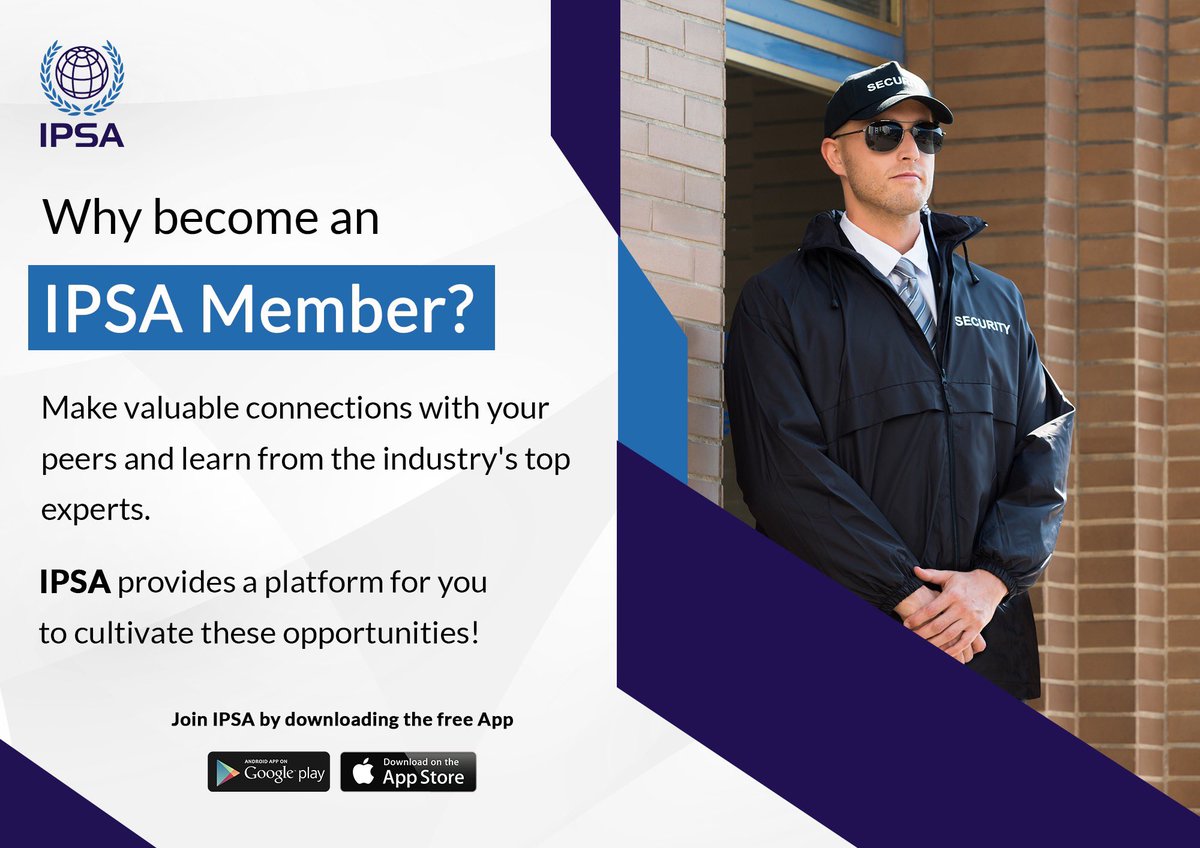 Success is a journey &amp; IPSA is your guide. Join us to connect with peers, learn from experts, create valuable #connections that will help you achieve your goals! 

What's more? All front-line #security professionals can download the free IPSA App &amp; become members now!

#security