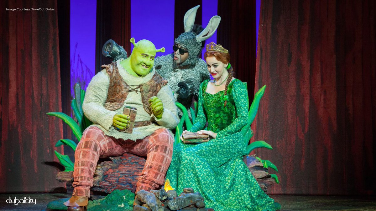 DubaiCity_com's tweet photo. Experience the world’s-renowned musical, Shrek the Musical, live at Dubai Opera from February 22nd to 26th, 2023. 

#Liveshow #dreamworks #Shrekthemusical #travelguidedubai #visitdubai https://t.co/oel9qgS4Q4