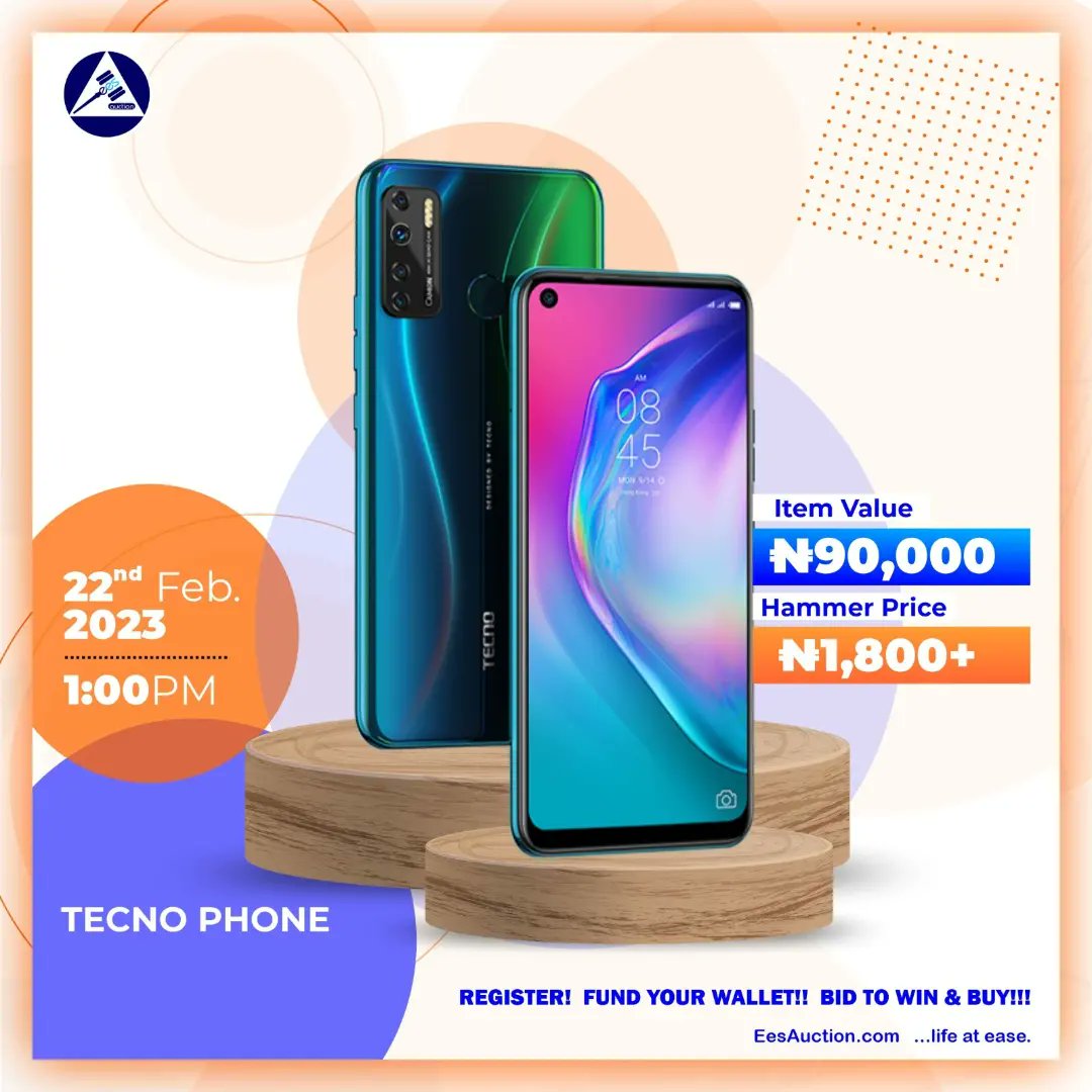 eesauction's tweet photo. Coming Up On Friday:

1. Techno Phone (1:00pm).

2. Single Door Refrigerator (3:00pm).

Anticipate 👌

#bbrightvc #Ukraine #PakistanBankrupt #VINA2023 #Putin https://t.co/O17zWwDJHP