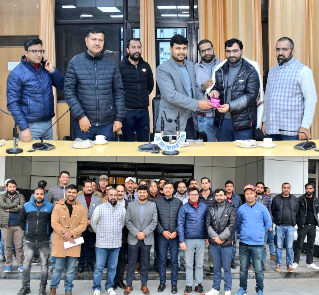 Information & PR, Kishtwar (@dickishtwar) on Twitter photo District Admin Kishtwar today organized an impressive function to bid farewell to
<a href="/ALCKishtwar/">Asstt. Labour Commissioner Kishtwar</a>, Amit Kumar who was also holding the charge of District Information Officer and AD Employment on his transfer to district Jammu.
<a href="/OfficeOfLGJandK/">Office of LG J&K</a>
<a href="/diprjk/">Information & PR, J&K</a>
<a href="/dckishtwar/">Deputy Commissioner Kishtwar</a>
<a href="/Devansh_IAS/">Devansh Yadav</a> District Admin Kishtwar today organized an impressive function to bid farewell to
<a href="/ALCKishtwar/">Asstt. Labour Commissioner Kishtwar</a>, Amit Kumar who was also holding the charge of District Information Officer and AD Employment on his transfer to district Jammu.
<a href="/OfficeOfLGJandK/">Office of LG J&K</a>
<a href="/diprjk/">Information & PR, J&K</a>
<a href="/dckishtwar/">Deputy Commissioner Kishtwar</a>
<a href="/Devansh_IAS/">Devansh Yadav</a>