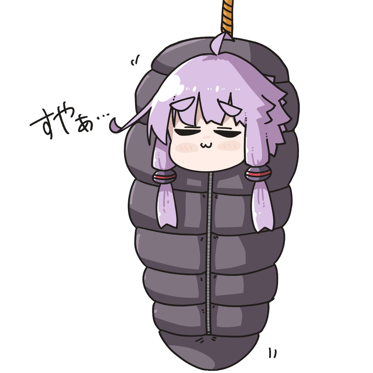 結月ゆかり 「眠たい… 」|毛玉猫🍄＠Skeb募集中のイラスト