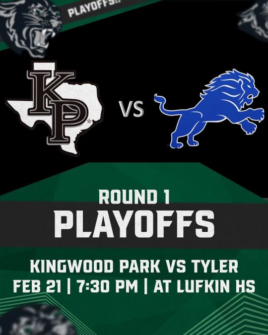 🚨 G A M E D A Y🚨

🏆 Bi-District 
📆 Tuesday 2/21
📍 Lufkin HS
🆚 Tyler (20-10)
⏰ 7:30pm
#WinTheDay 🏀💪